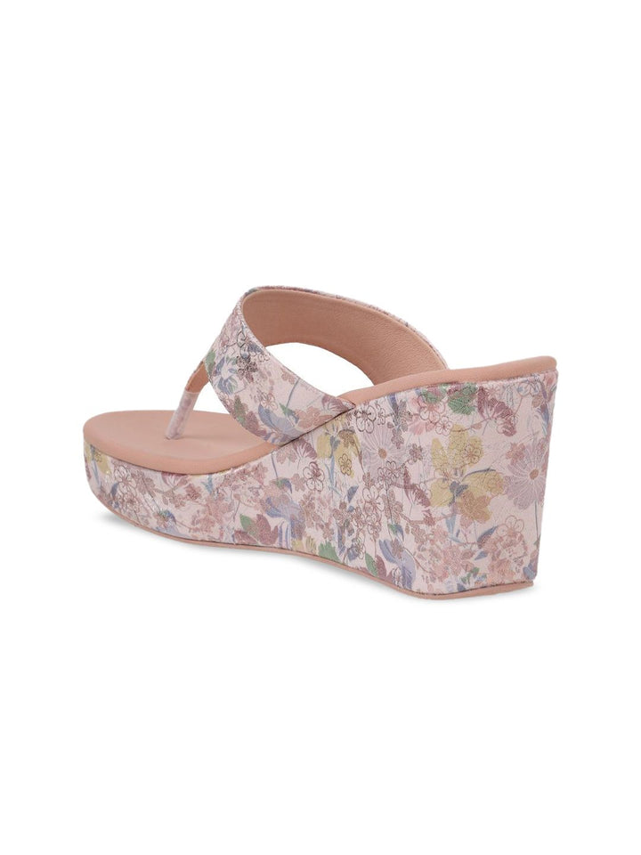 Mochi Printed Wedge Sandals