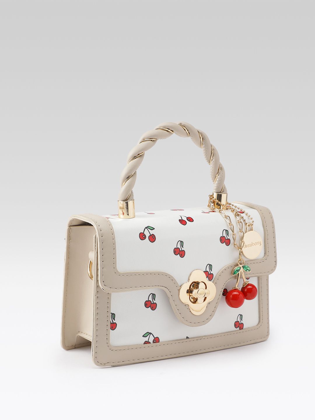 DressBerry Graphic Printed Structured Satchel Bag