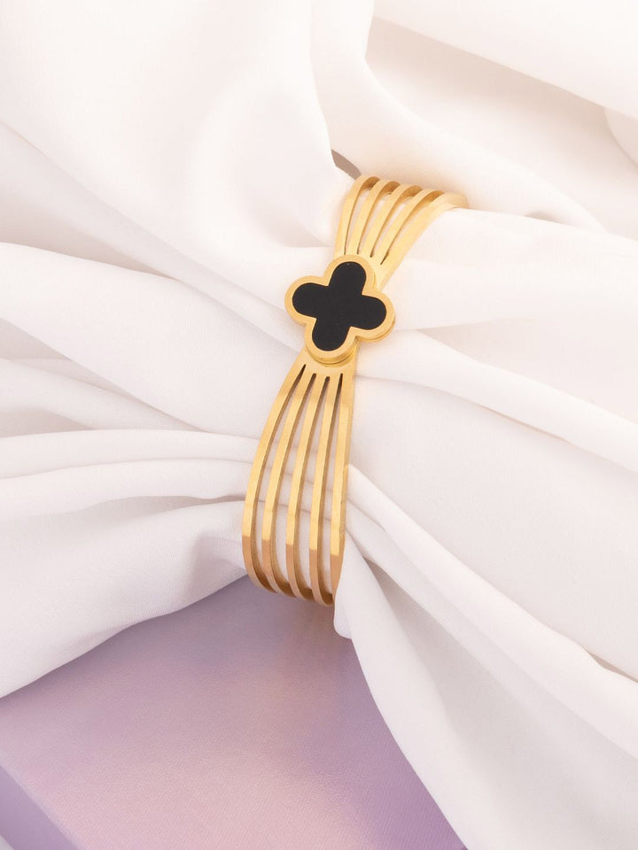 VOGUE PANASH Wanita Brass Gold-plated Bangle-Style Bracelet