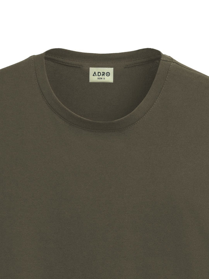 ADRO Lelaki Grafik Bercetak T-shirt Kapas Leher Bulat