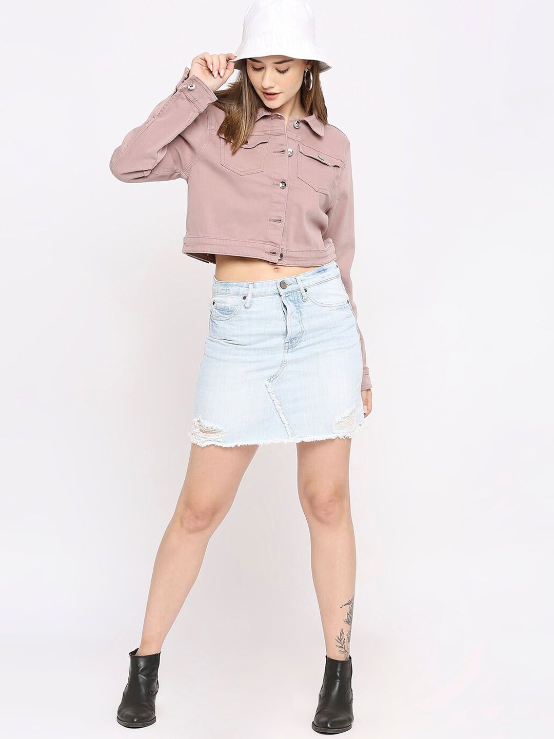 Jaket Denim Tanaman Wanita Spykar Wanita