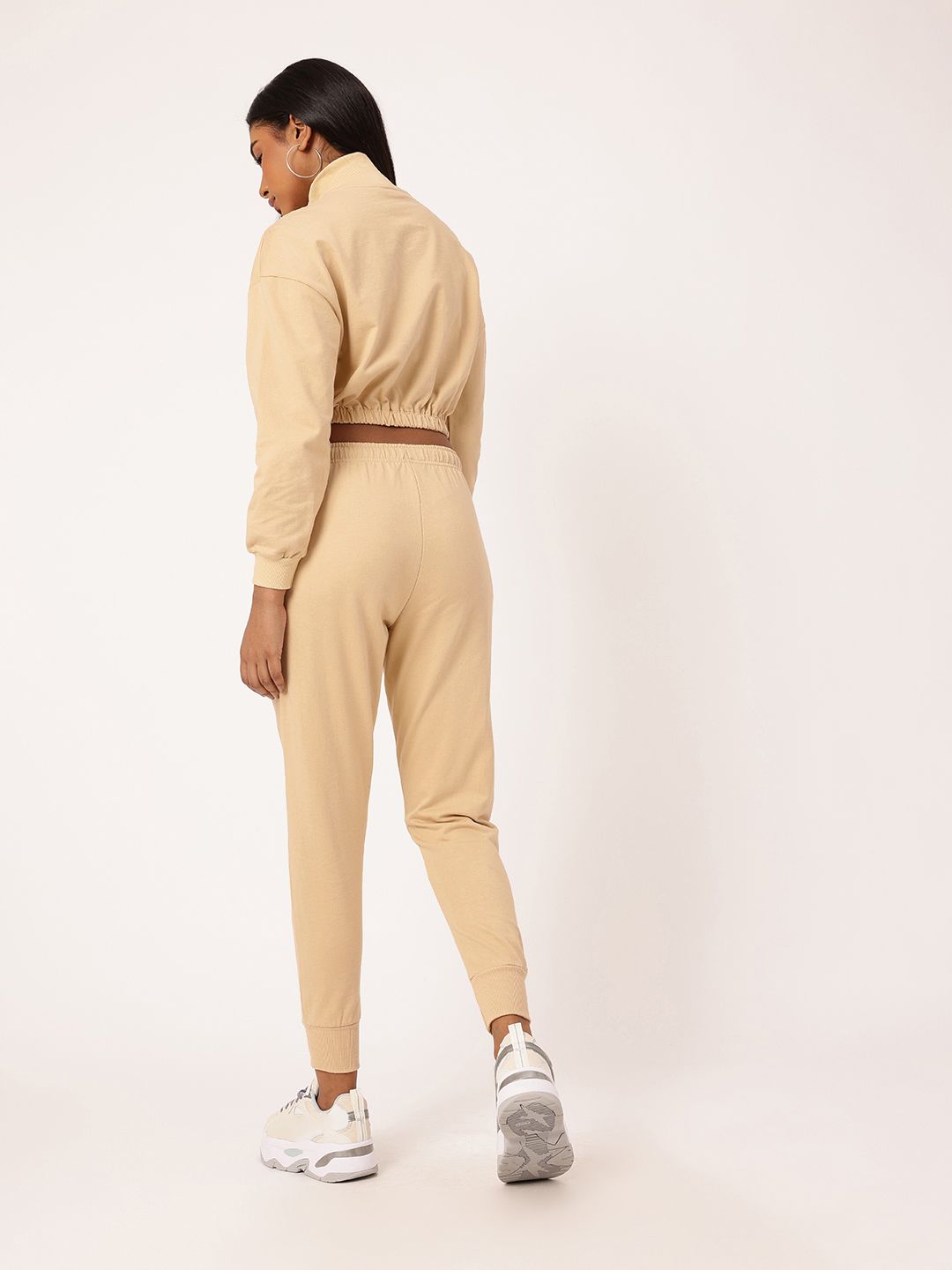 Kook N Keech Relaxed Crop Sweatshirt With Joggers Co-Ords Set