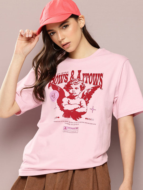 Dillinger Womens Short Sleeve Oversized Printed Tshirt