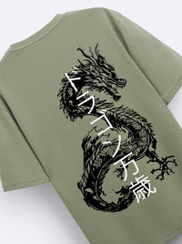 ADRO Men Printed Raw Edge T-shirt
