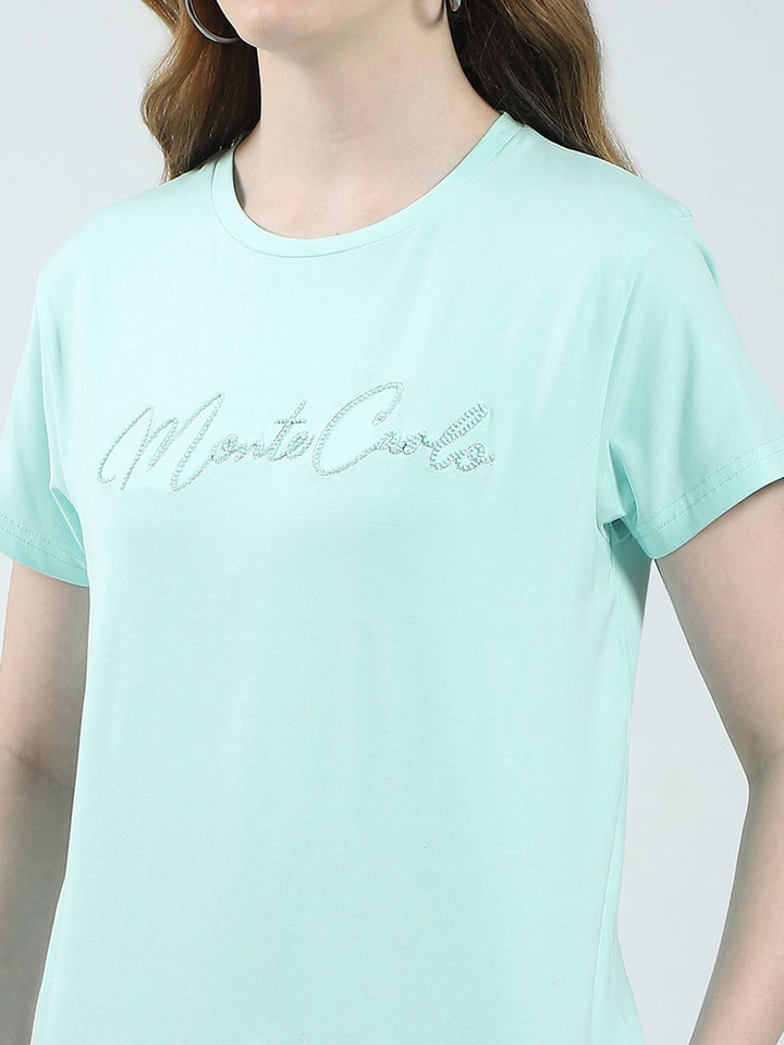 Monte Carlo Brand Logo Embroidered T-shirt