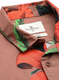 Mr Bowerbird Tailored Fit Floral Printed Pure Cotton Casual Shirt
