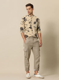 Mr Bowerbird Pure Cotton Tailored Fit Hand Block Printed Casual Shirt