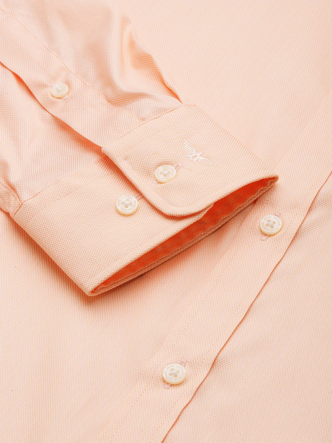 Park Avenue Self Design Slim Fit Textured Formal Shirt