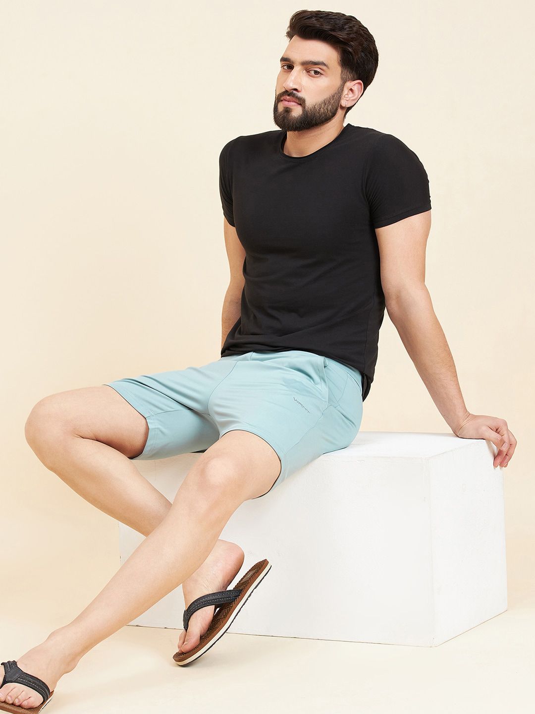 Sweet Dreams Blue Men Mid-Rise Shorts