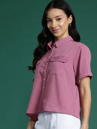 DressBerry Wrinkled Effect Casual Shirt