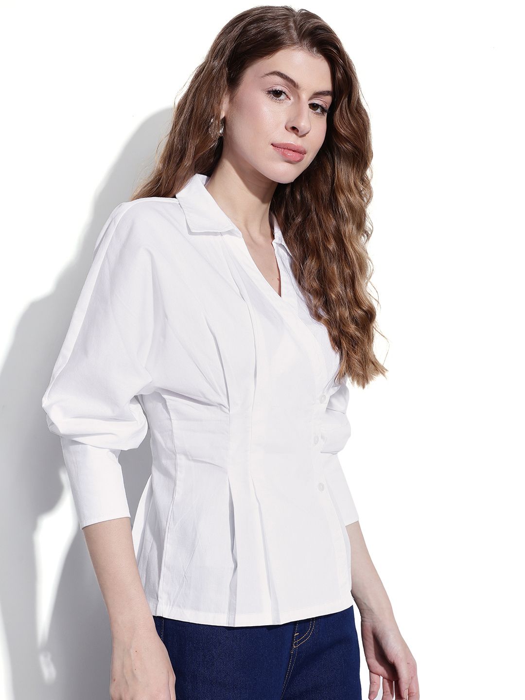 DressBerry Double Breasted CorpCore Classics Shirt Style Top