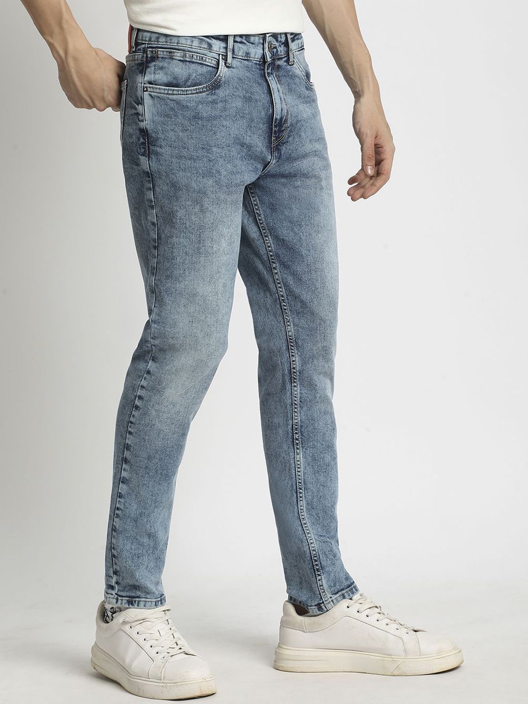 The Bear House Men Mid Rise Slim Fit Jeans