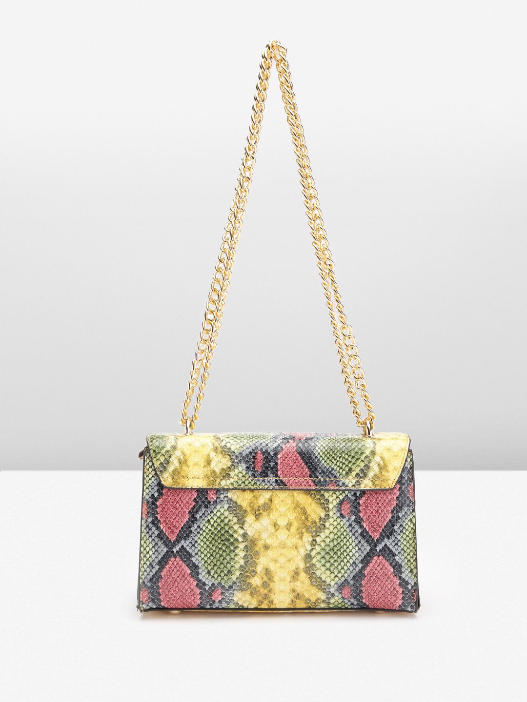 Lino Perros Snake Skin Textured Structured Sling Bag