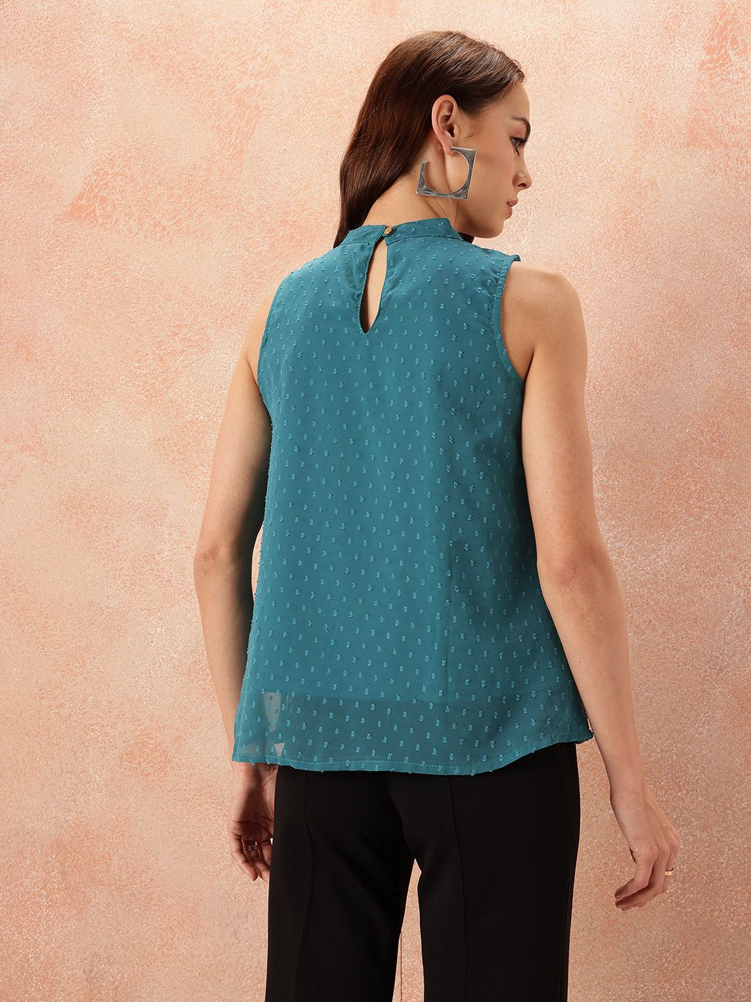 all about you Dobby Textured Sleeveless Top