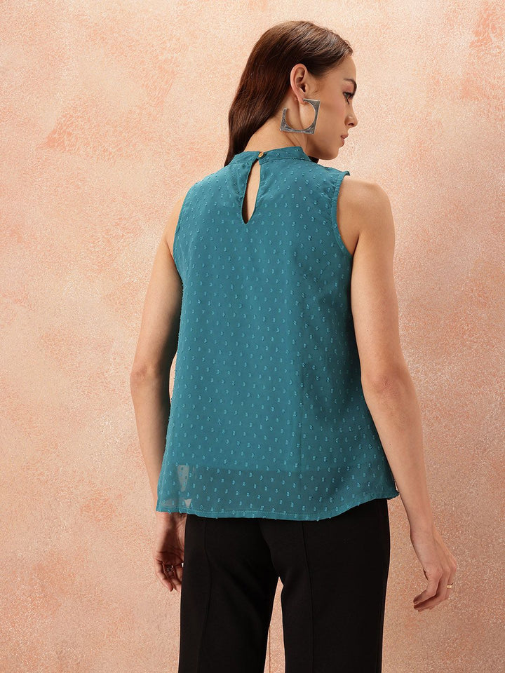 all about you Dobby Textured Sleeveless Top