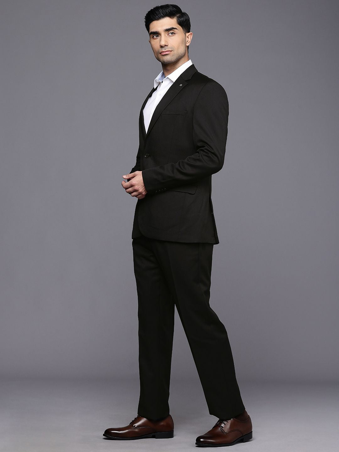 Raymond Contemporary Fit Notched Lapel Single-Breasted Formal 2 Piece Suits