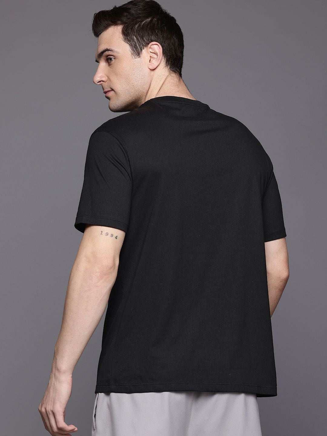 HRX by Hrithik Roshan Couple Collection Brand Logo Print Training T-shirt