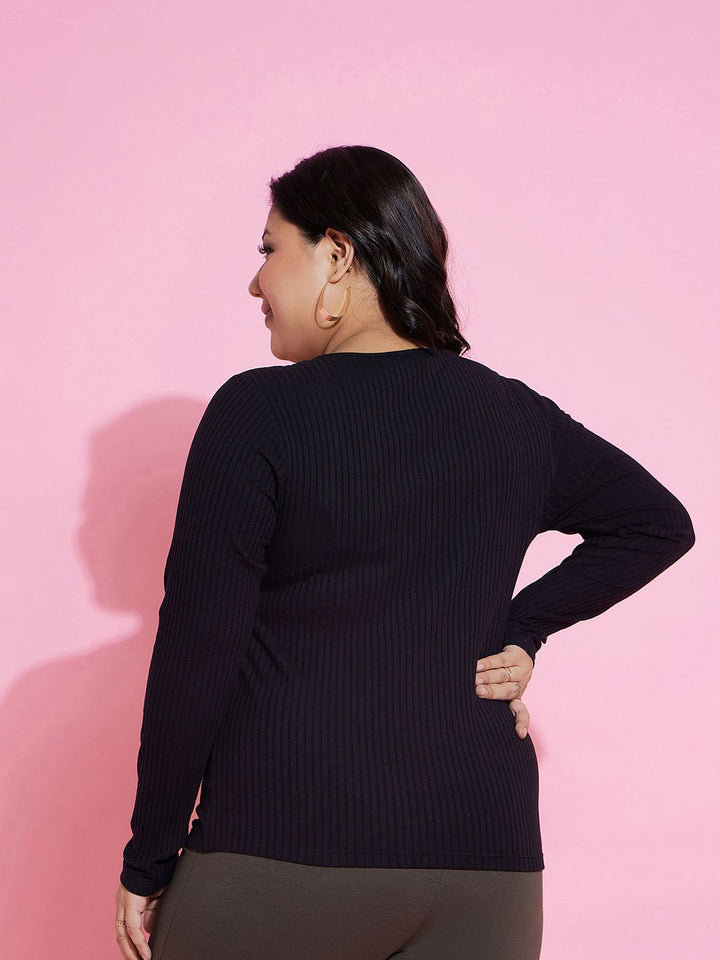 SASSAFRAS Curve Plus Size Square Neck Top