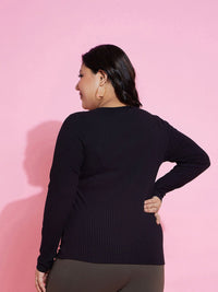 SASSAFRAS Curve Plus Size Square Neck Top