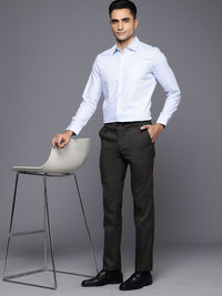 Raymond Men Checked Slim Fit Trousers