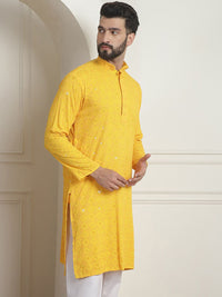 SOJANYA Kurta Kolar Mandarin Kerja Benang Labuci