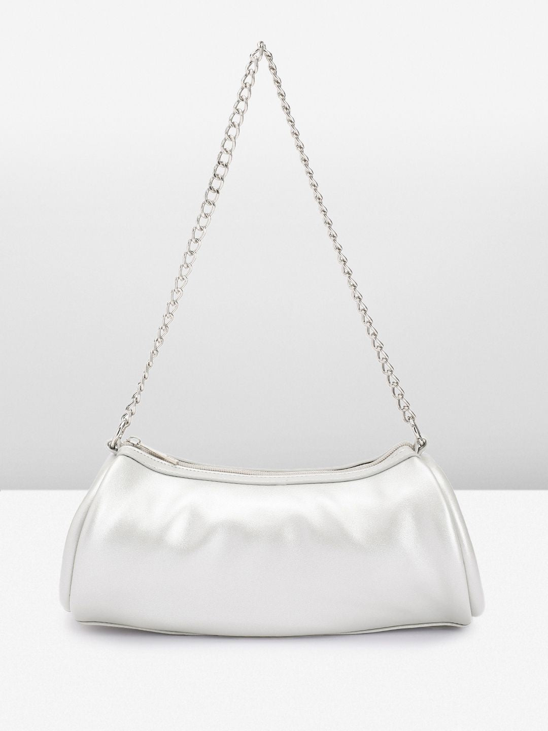 DressBerry Baguette Shoulder Bag with Chain Strap
