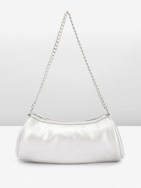 DressBerry Baguette Shoulder Bag with Chain Strap