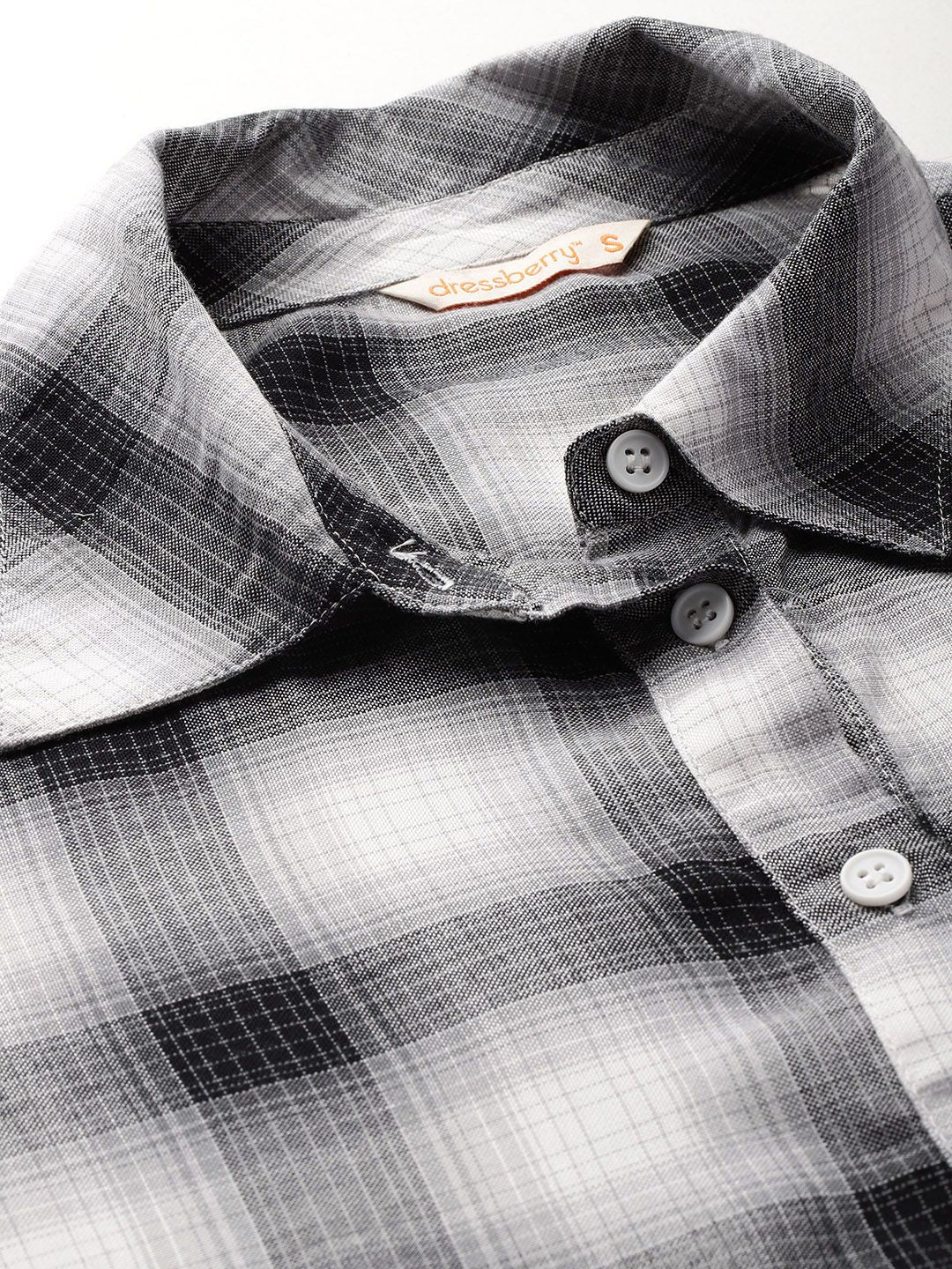DressBerry Checked Casual Shirt with Tie