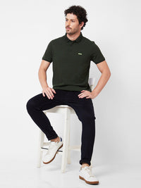 SPYKAR Polo Collar Cotton Slim Fit T-shirt