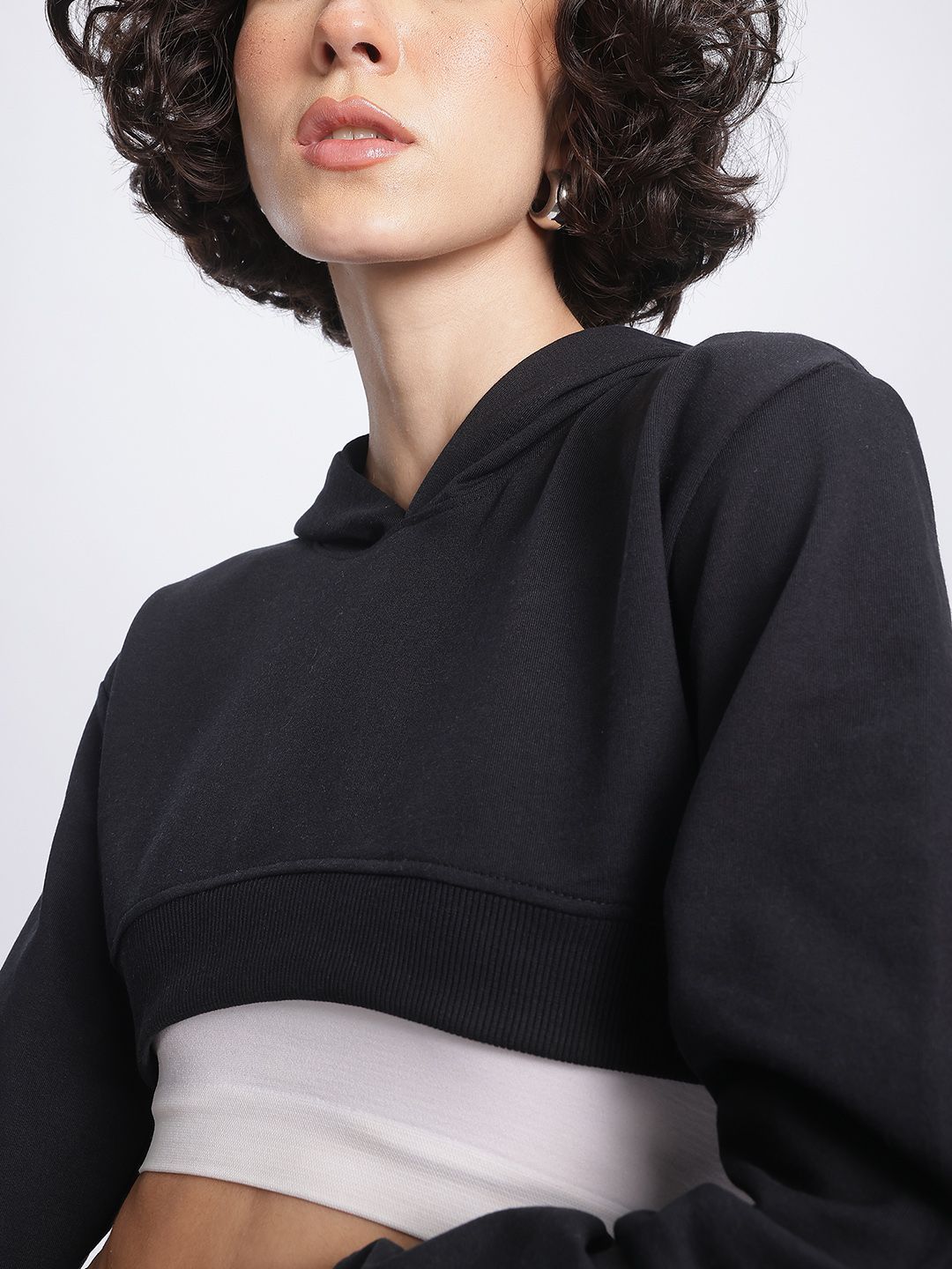 DressBerry Cropped Hooded Sweatshirt