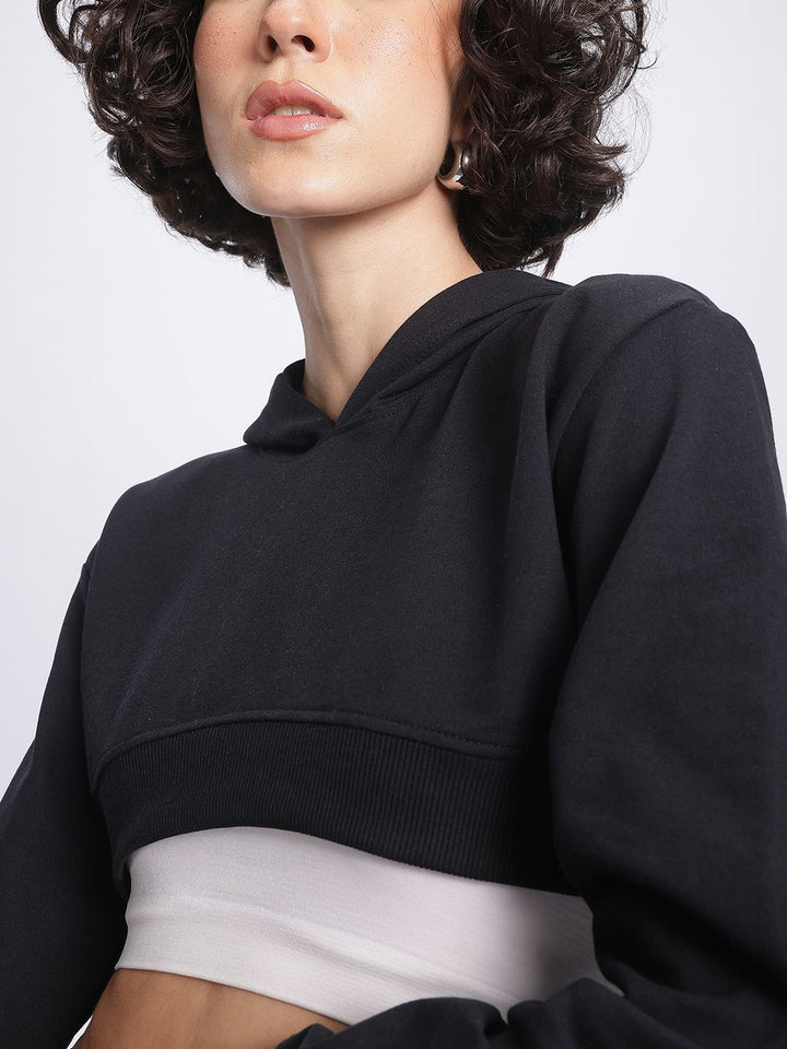 DressBerry Cropped Hooded Sweatshirt