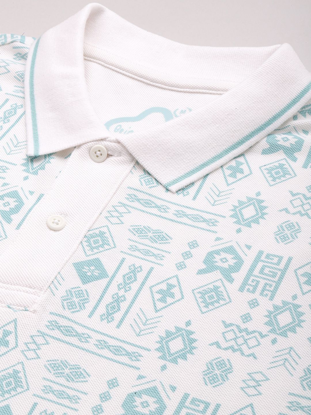 Being Human Printed Polo Collar Pure Cotton T-shirt