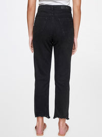 AND Women Black Mom Fit Trousers