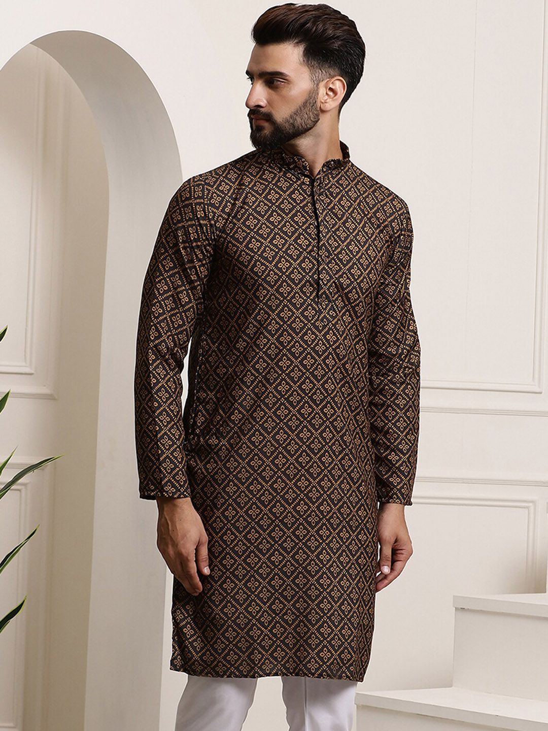 SOJANYA Ethnic Motifs Printed Pure Cotton Kurta