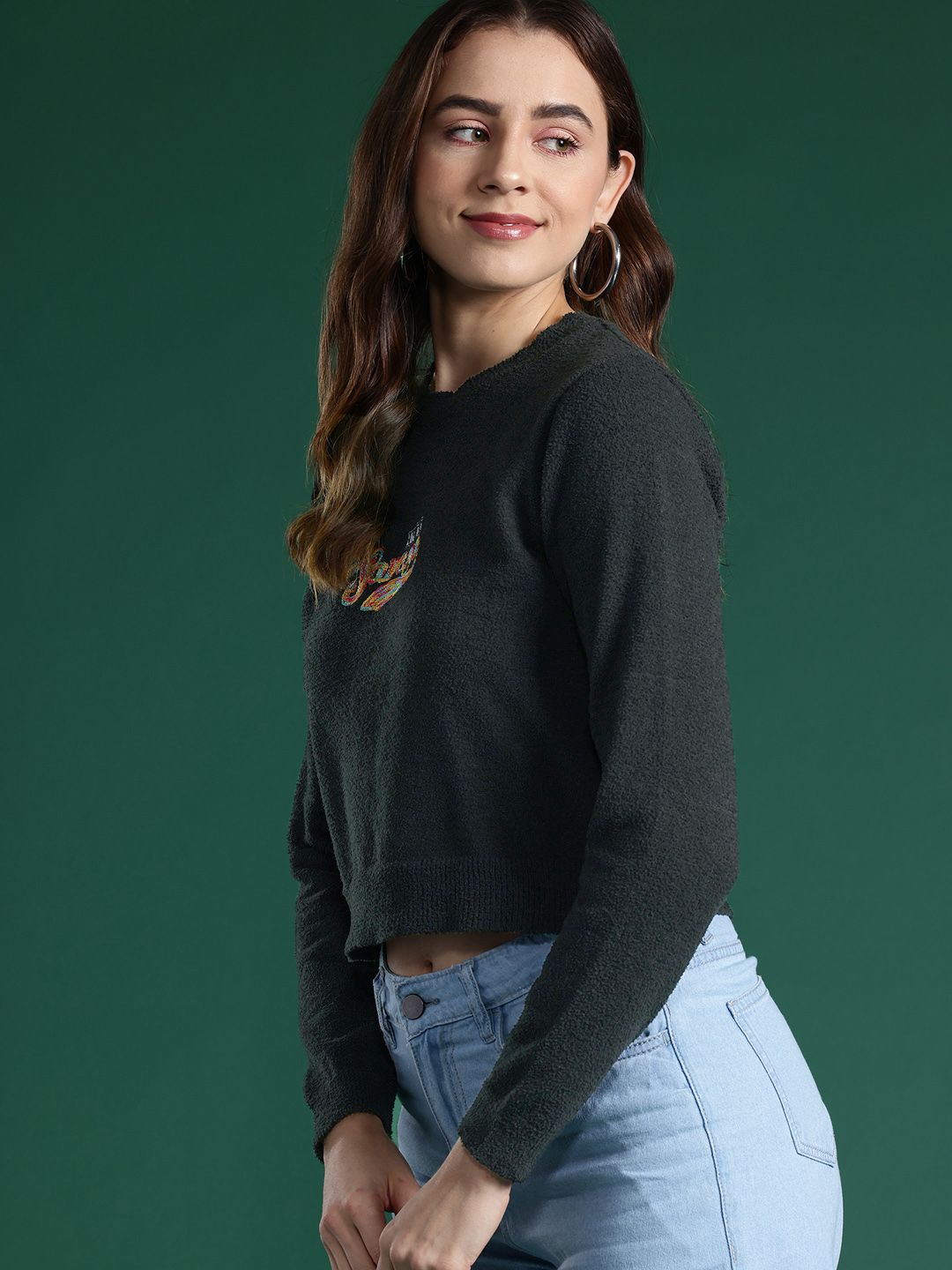 DressBerry Women Typography Pullover