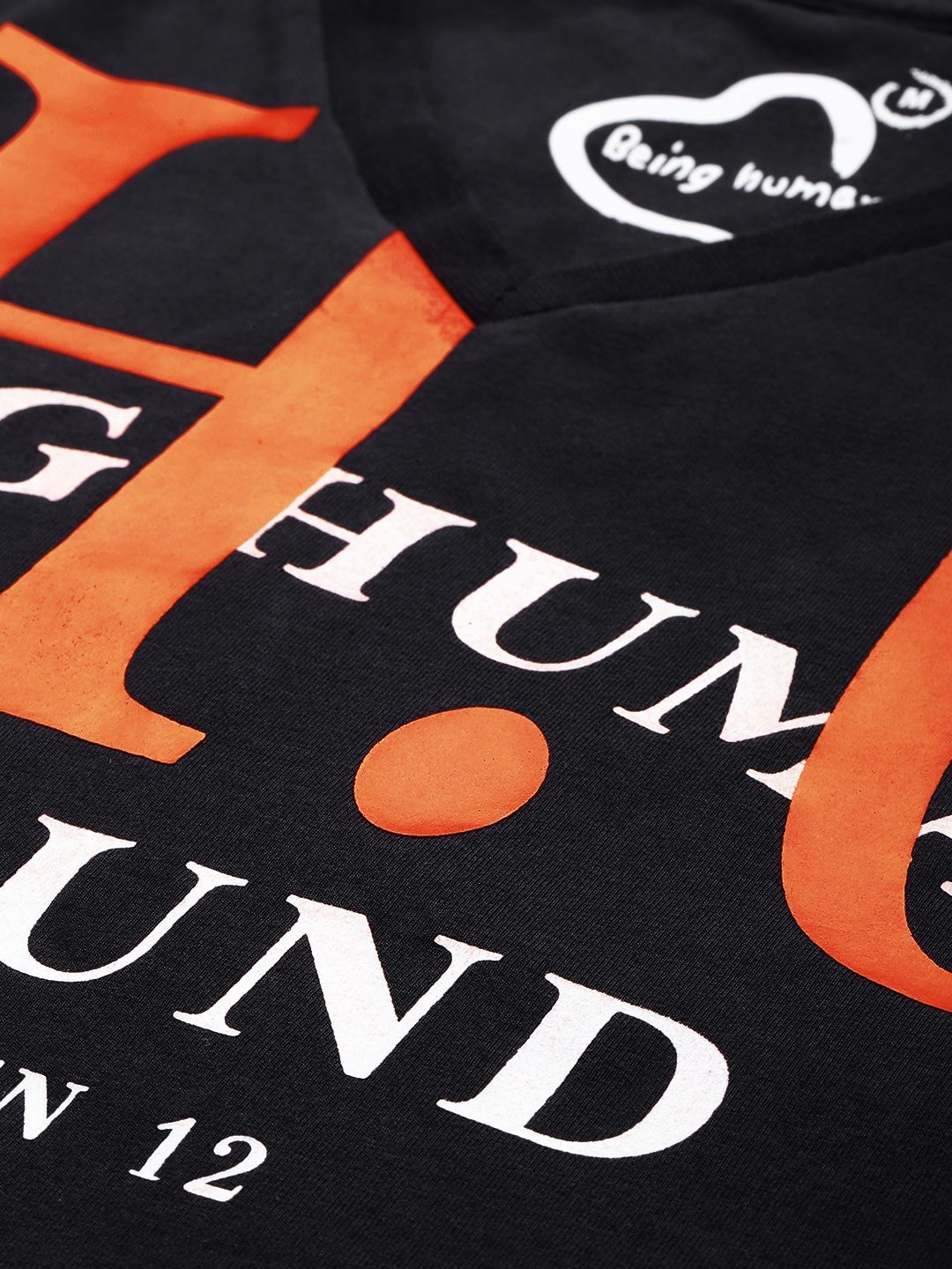 Being Human Typography Printed T-shirt