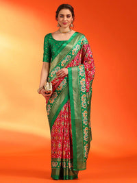 Saree mall Woven Design Zari Pochampally Saree