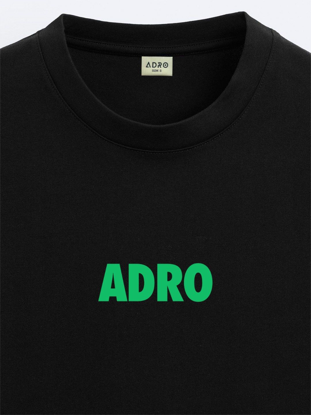 ADRO Men Typography Printed Round Neck Cotton Oversized T-Shirt
