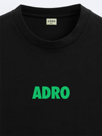 ADRO Men Typography Printed Round Neck Cotton Oversized T-Shirt