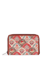 ZOUK Women Floral Printed Zip Around Wallet