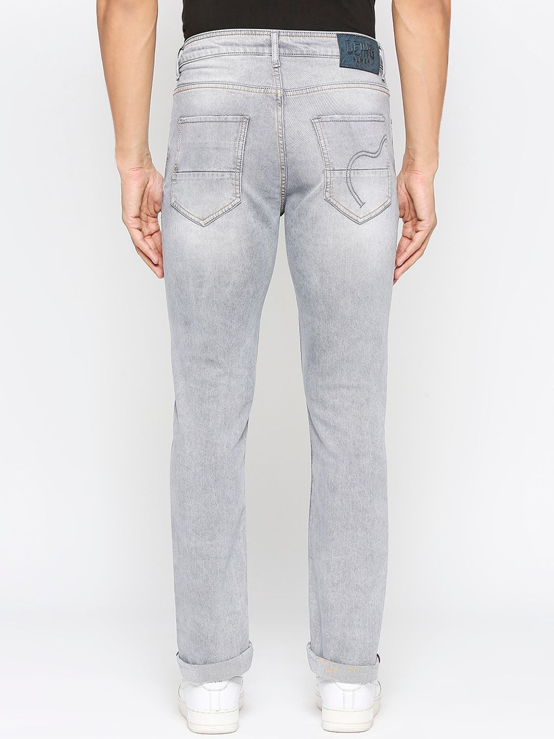 Being Human Men Clean Look Mid Rise Heavy Fade Jeans