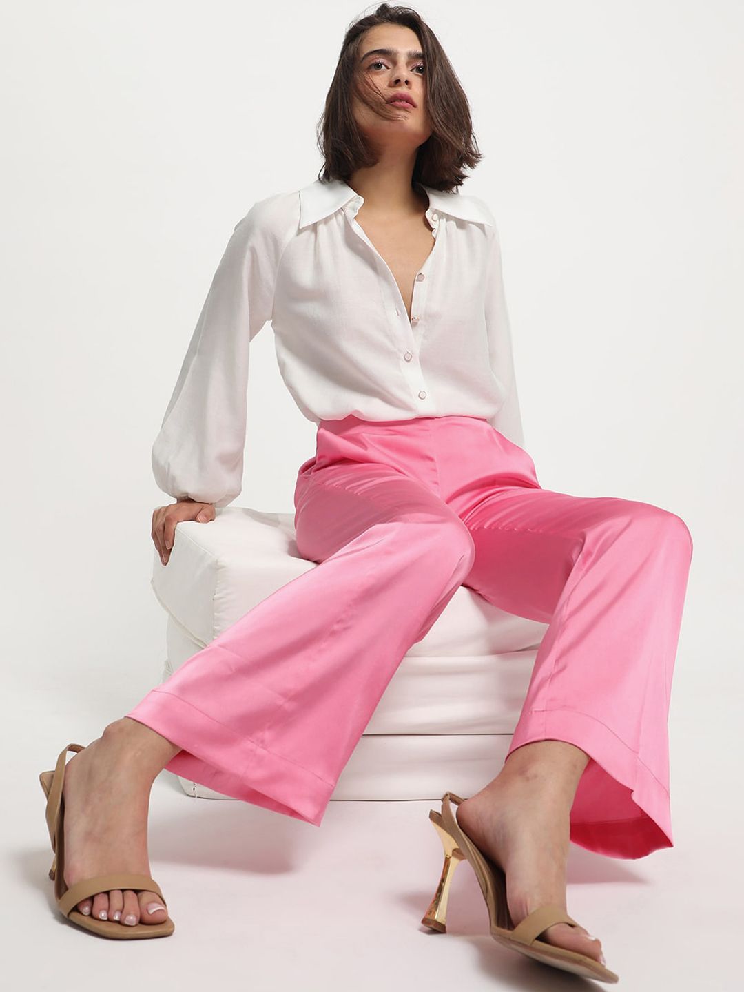 RAREISM Women High-Rise Parallel Trousers