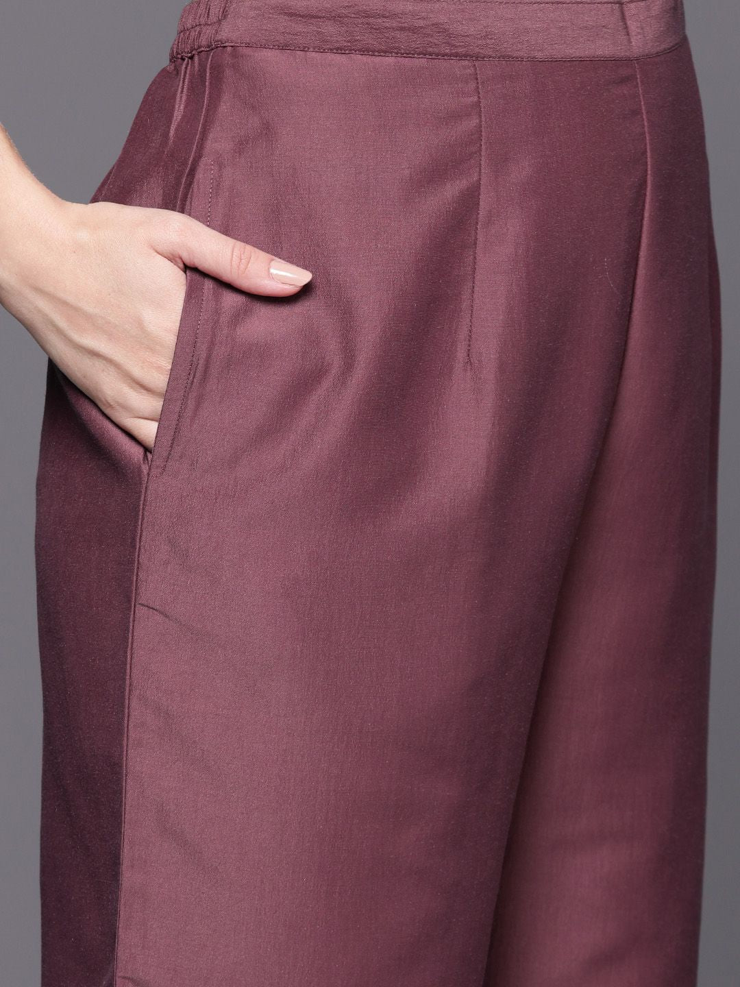 Indo Era Embroidered Regular Sequinned Kurta with Trousers & Dupatta