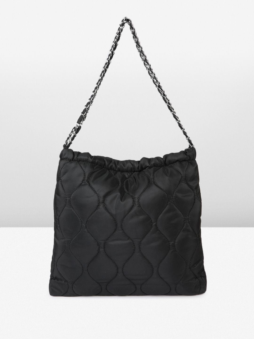 DressBerry Structured Quilted Shoulder Bag with Pouch