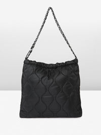 DressBerry Structured Quilted Shoulder Bag with Pouch