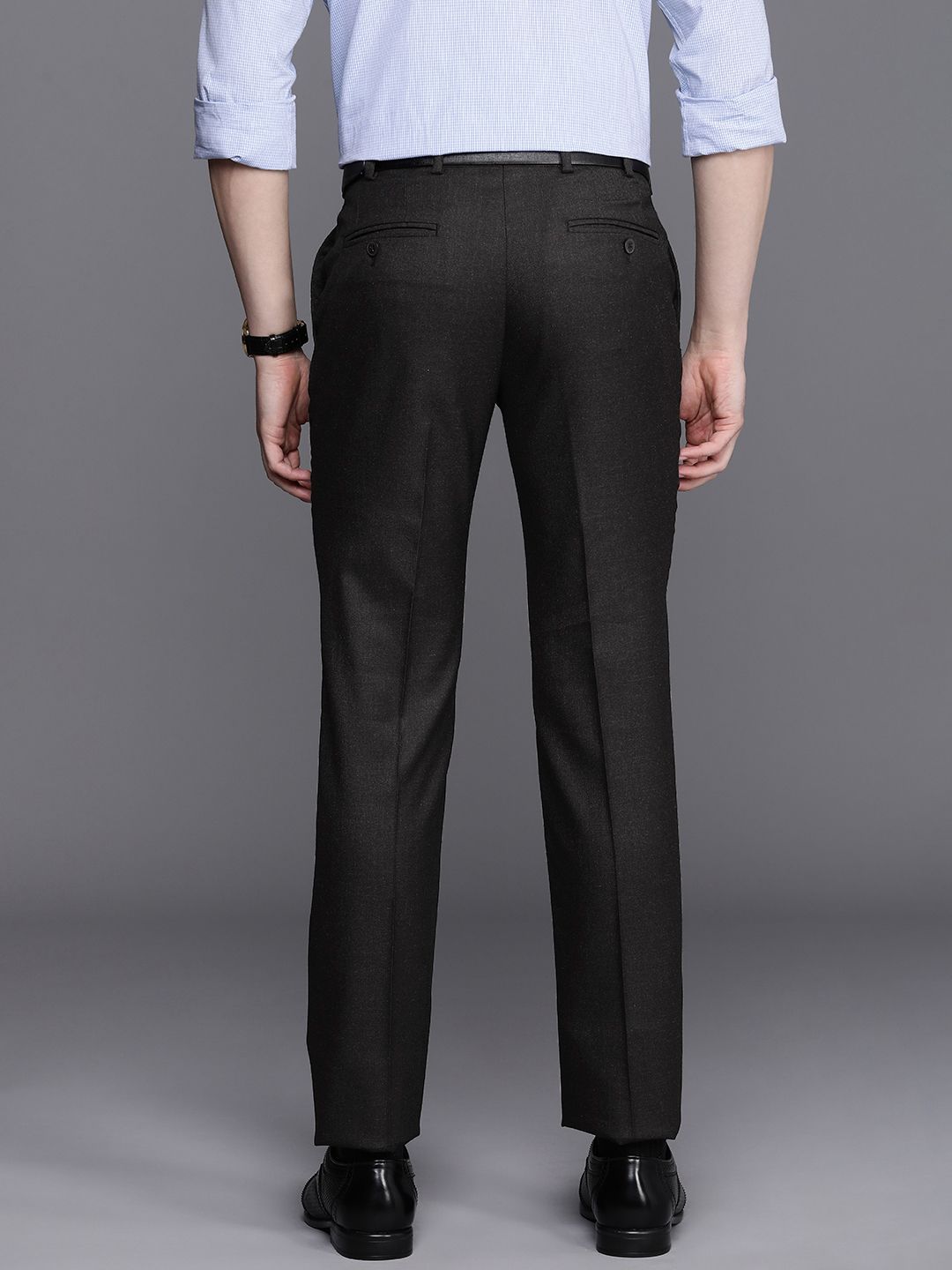 Raymond Men Mid-Rise Slim Fit Trousers