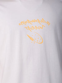 The Indian Garage Co Men Back Printed Boxy Oversized Round Neck Pure Cotton T-shirt