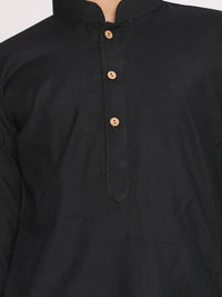 VASTRAMAY Boys Black Kurta with Pyjamas