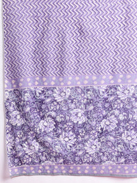 Anouk Printed Regular Cotton Kurta with Trousers & With Dupatta