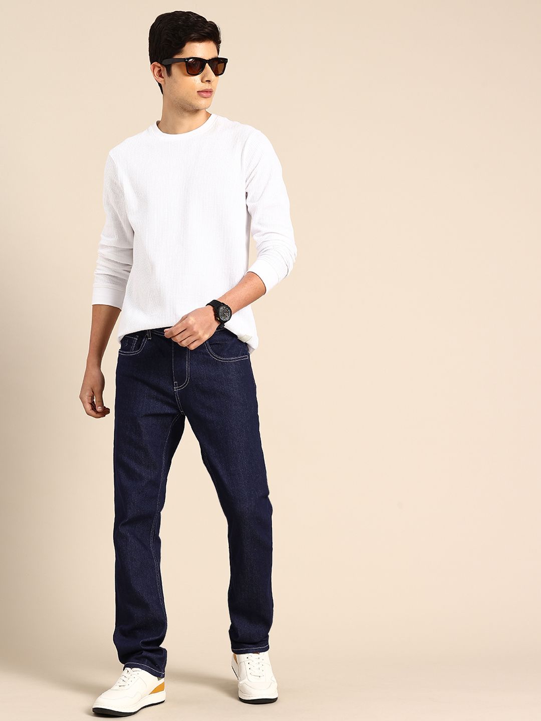 Being Human Men Straight Fit Stretchable Jeans